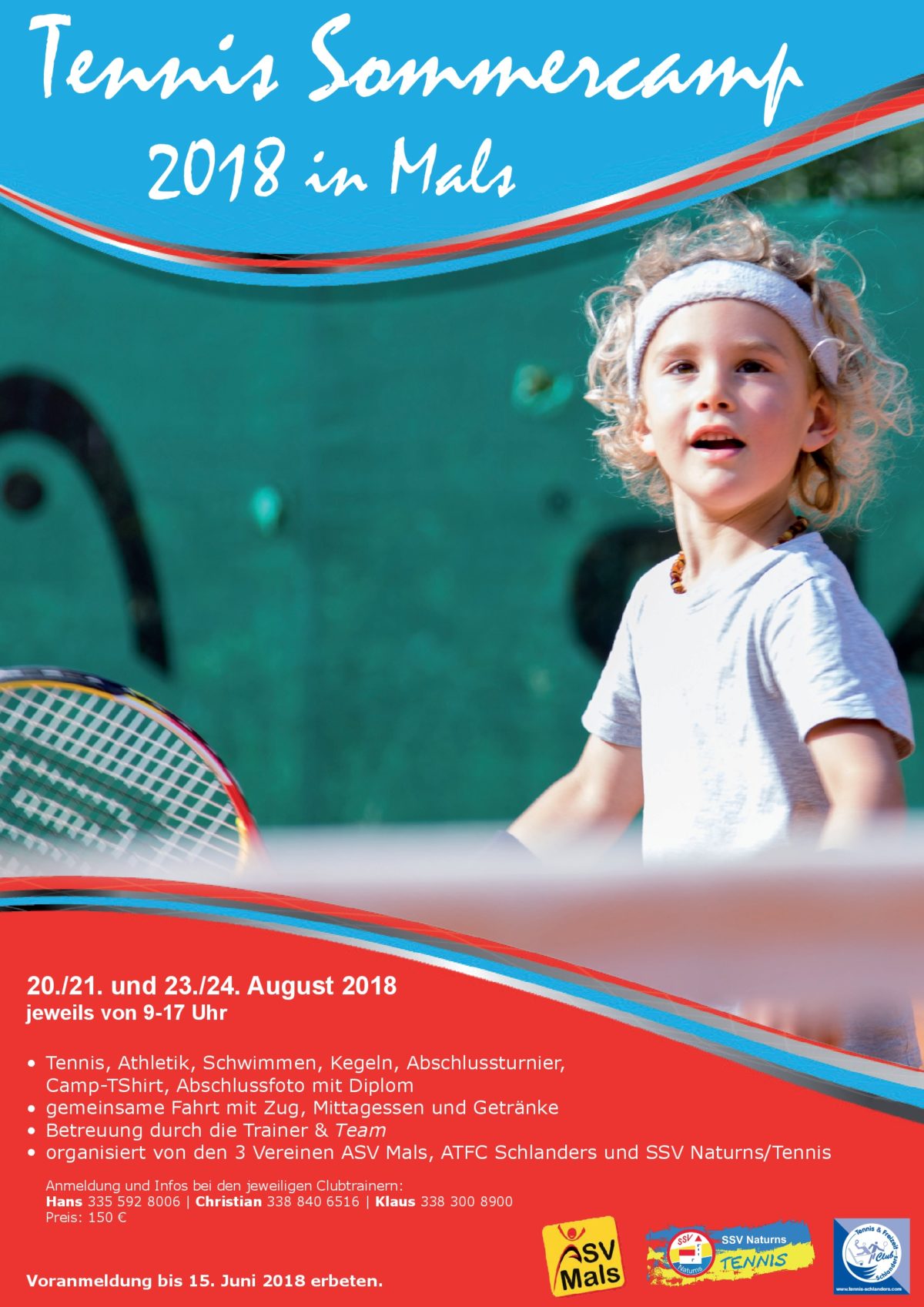 07 Flyer Tennis Sommerecamp 2018 in Mals