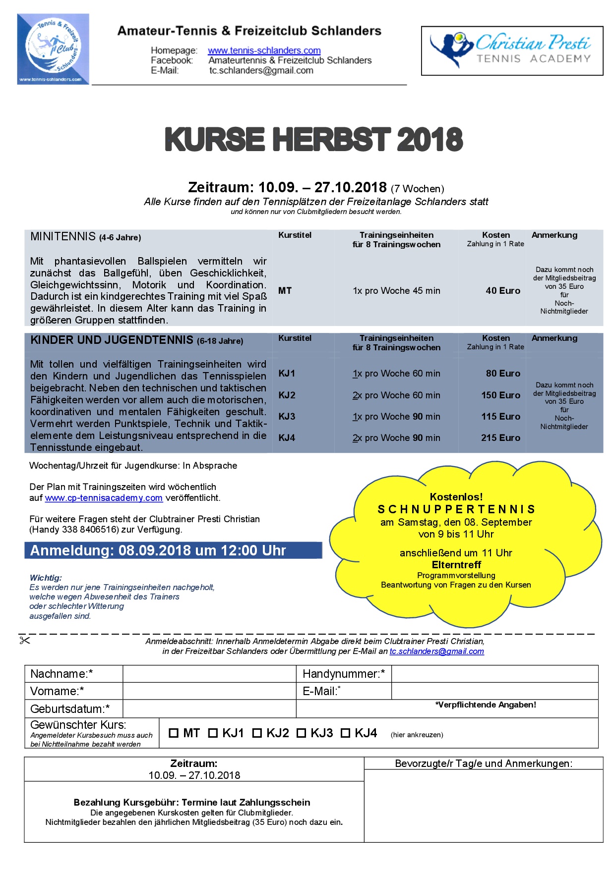 08 Flyer Herbstkurse 2018