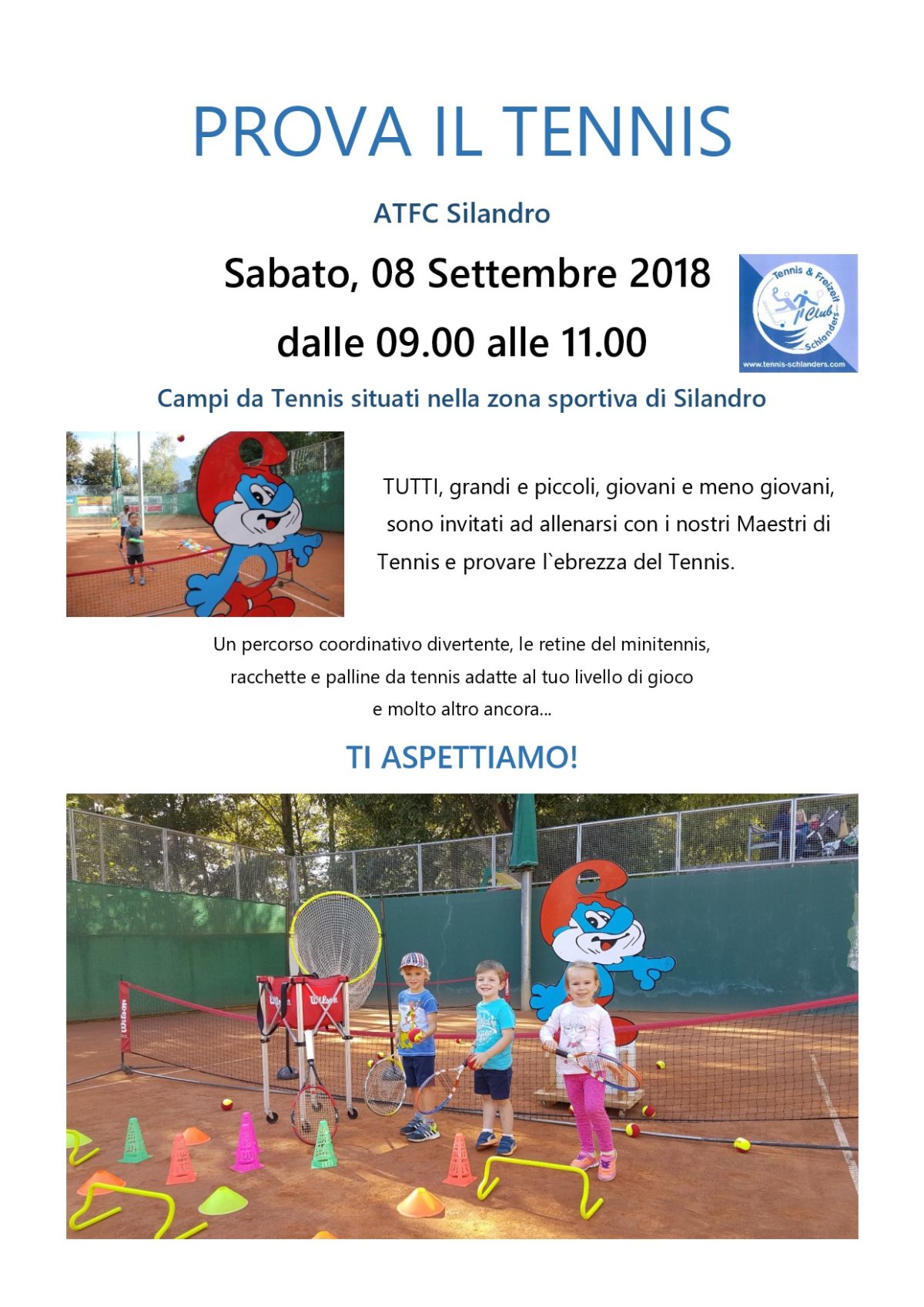 ATFC Silandro Prova il Tennis Autunno 2018