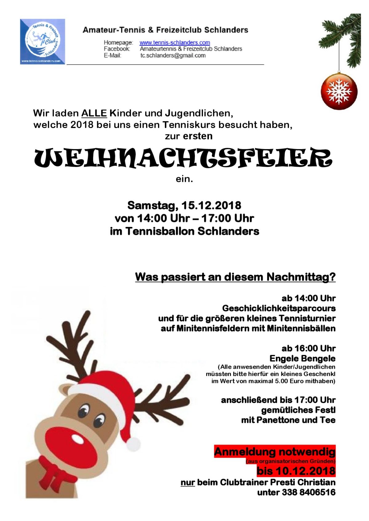 Wheinachtsfeier 2018