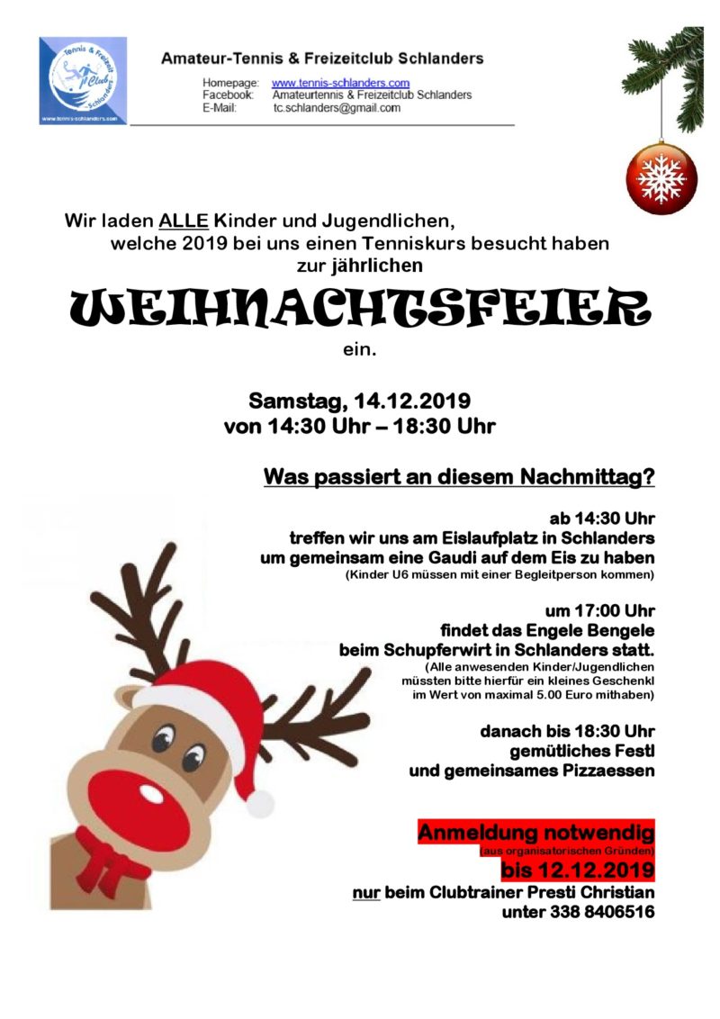 ATC Schlanders - Weihnachtsfeier 2019