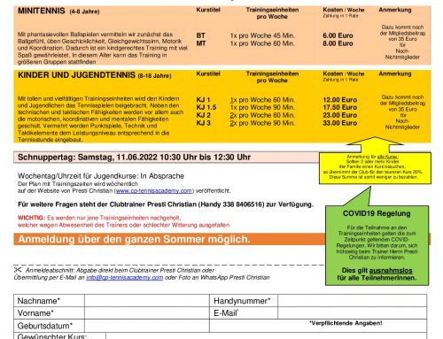 SOMMERTRAINING 2022 – ATFC Schlanders