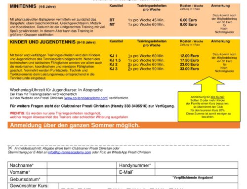 SOMMERTRAINING 2023 – ATFC Schlanders