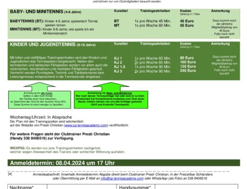 Frühlingstraining 2024 – ATC Schlanders